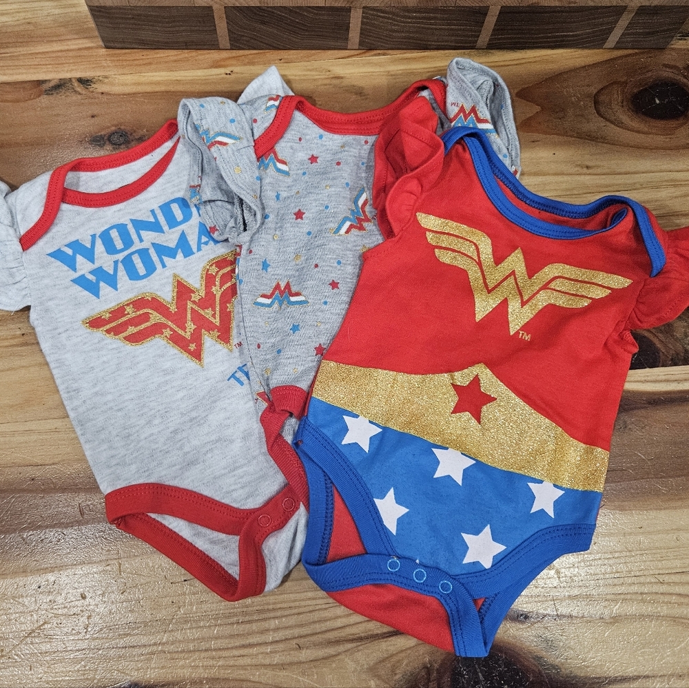 Infant Wonder Woman Superhero Onesie Bundle